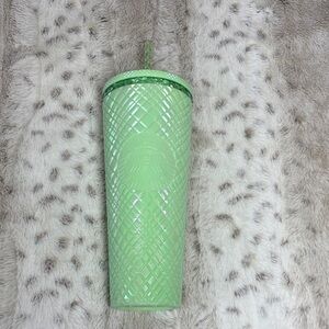 Green Starbucks Tumbler with Straw